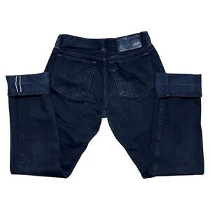 Benzak Denim Developers Wm’s W-01 Straight Black Candiani Selvedge Jeans Sz 27